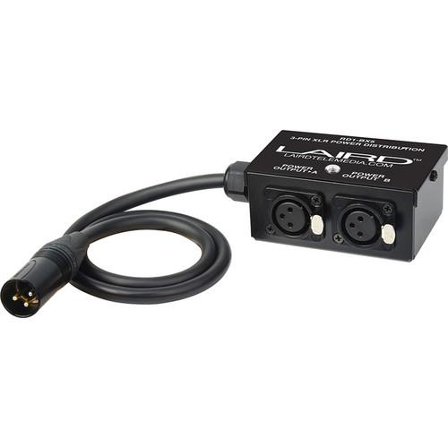 Laird Digital Cinema 24 Volt Power Splitter Box with 1 XLR3 to 2 XLR3