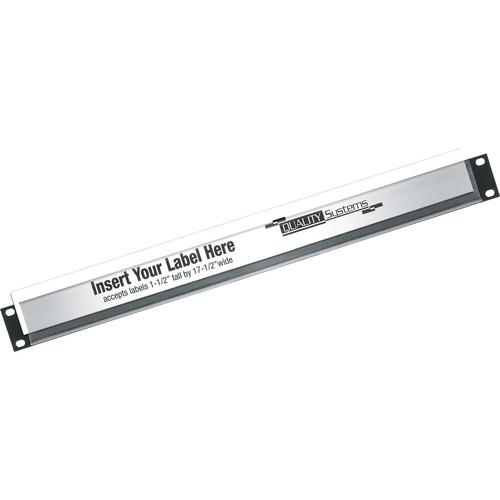 Middle Atlantic Aluminum Blank Panel with ID Strip