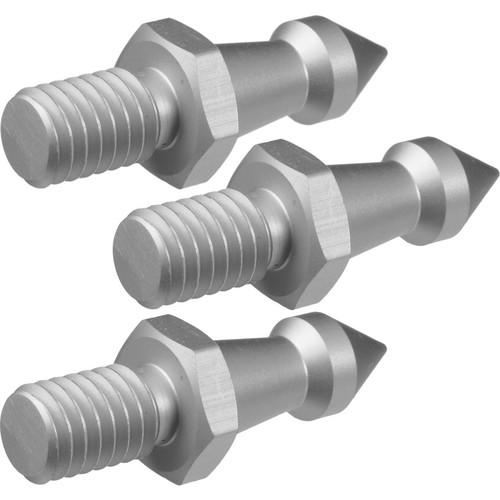Oben Metal Spikes for 3 8"-16 Threaded Tripod Legs