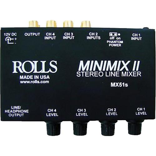 Rolls MX51s Mini-Mix 2 Four-Channel RCA