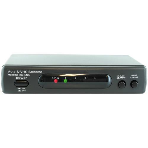 Shinybow SB-5425 4x2 Automatic S-Video Stereo Audio Switcher