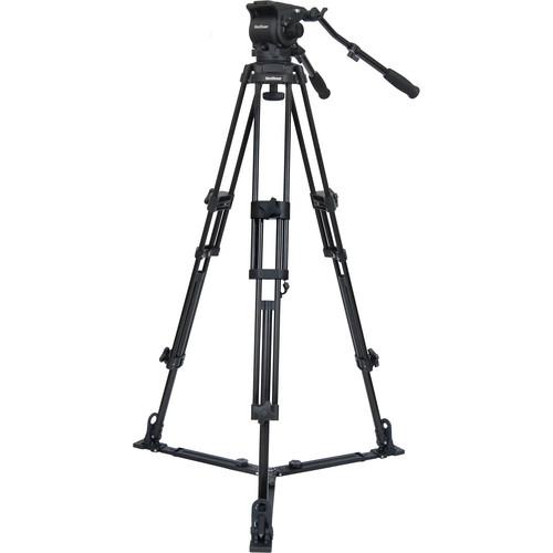 VariZoom TK100A Aluminum Video Tripod System with Fluid Head & Floor Spreader