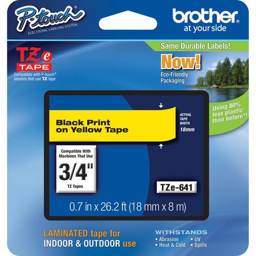 Brother TZe641 Laminated Tape for P-Touch Labelers