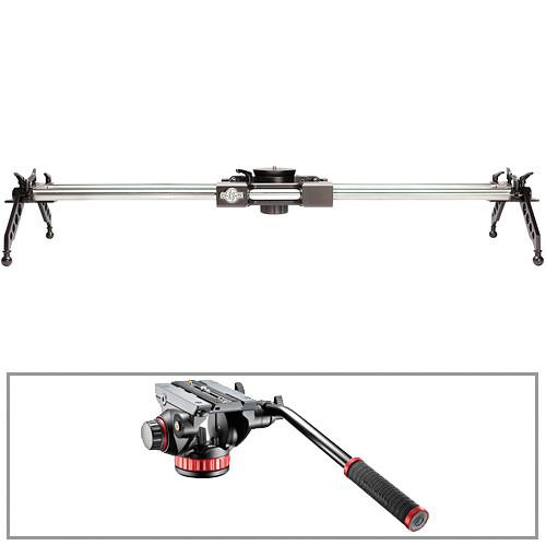 Cinevate Inc 60" Atlas 200 Slider with All-Terrain Legs & 502AH Video Head Kit
