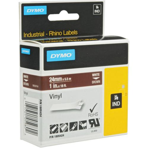 Dymo Rhino 1.0" Brown Vinyl Labels
