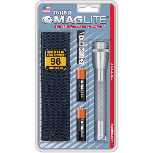Maglite Mini Maglite 2-Cell AA Flashlight with Holster