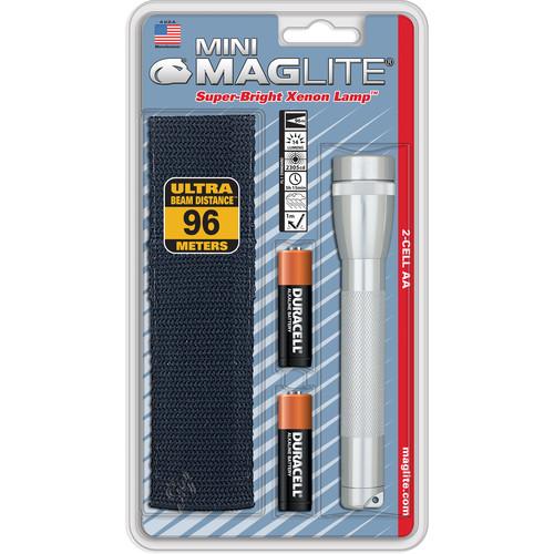 Maglite Mini Maglite 2-Cell AA Flashlight with Holster