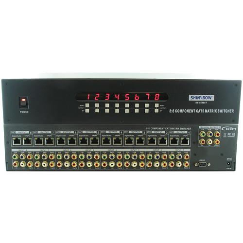 Shinybow SB-5588CT 8x8 Component Video w Digital Analog Audio Matrix Switcher