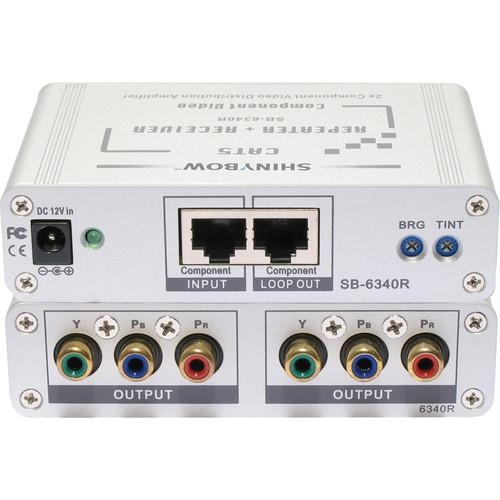 Shinybow SB-6340R CAT5 Component Video RGB HDTV Repeater with Receiver