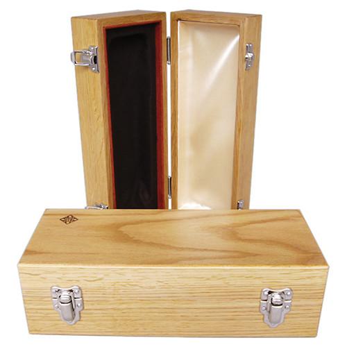 Telefunken Oak Wood Microphone Box with Diamond Logo