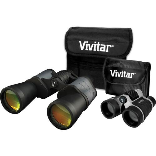 Vivitar 8x50 and 4x30 VS-843 Value Series Binocular Set