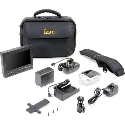 ikan VK5 Field Monitor Deluxe Kit with Canon 900 Series Battery Plate