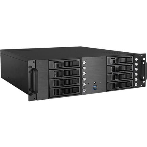 iStarUSA D-380HB 3U Compact 8 x 3.5" HDD Bay Hotswap microATX Chassis