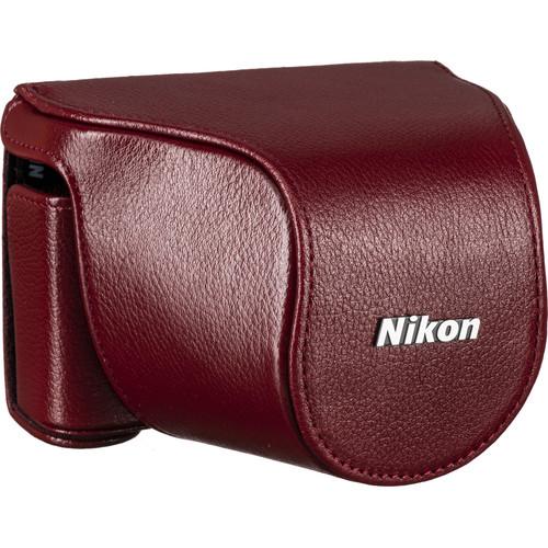 Nikon Leather Body Case Set for Nikon 1 J1 Camera with 10-30mm Lens