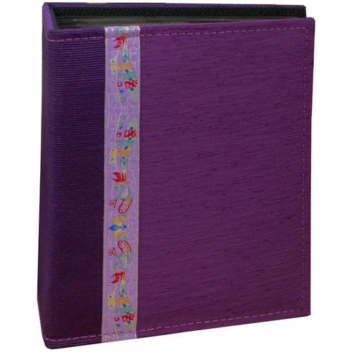 Pioneer Photo Albums TF4100-PR Tone-on Tone Fabric Photo Album