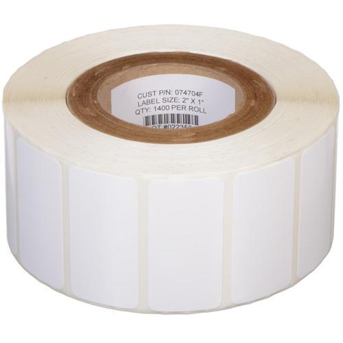 Primera White TuffCoat High-Gloss 2 x 1" Printable Labels for the LX400