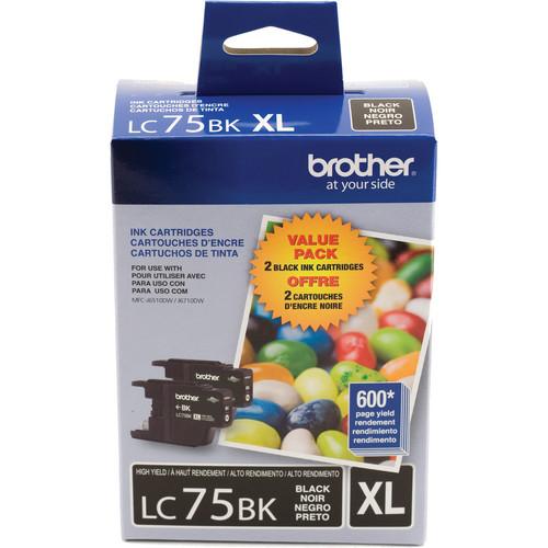 Brother LC752PKS Innobella High Yield XL Black Ink Cartridge 2-Pack