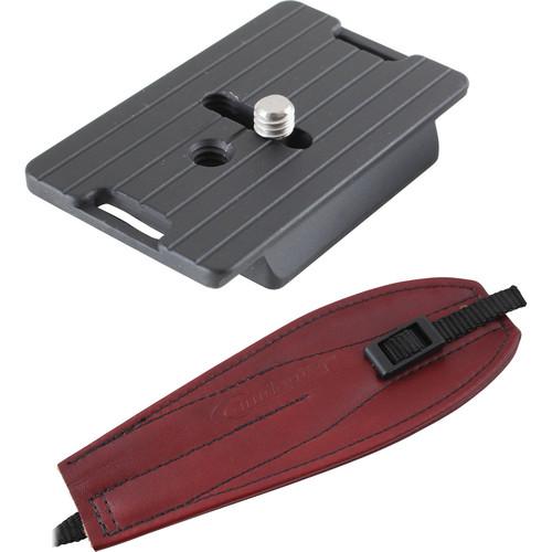 Camdapter Manfrotto Adapter with Burgundy Pro Strap