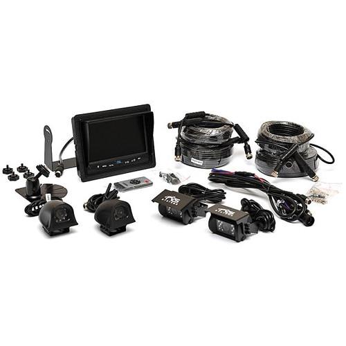 Rear View Safety Four-Camera Backup System with 7" Flush Mount Monitor