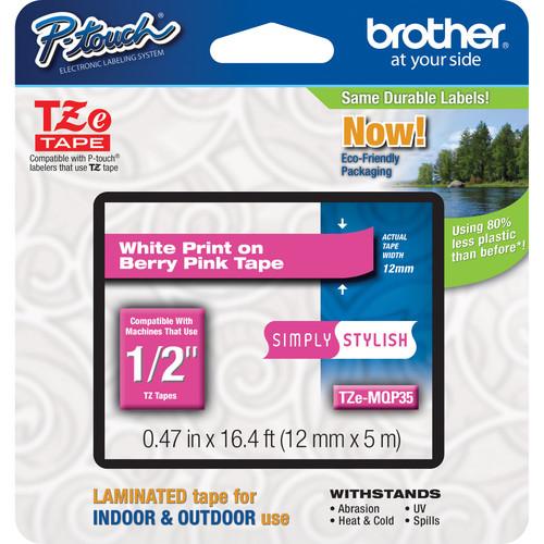Brother TZeMQP35 Laminated Tape for P-Touch Labelers