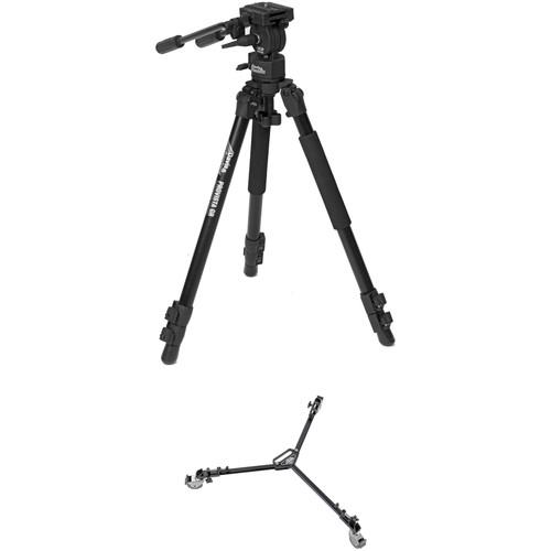 Davis & Sanford Provista Grounder Video Tripod, FM18 Fluid Head & W3 Universal Dolly Kit