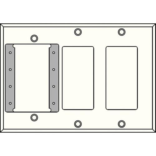 FSR IPS-PWP3T-WHT 3 Gang Wall Plate