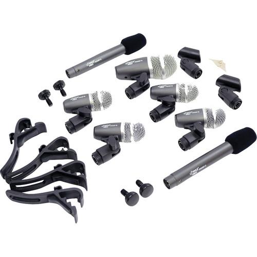 Pyle Pro PDKM7 7 Piece Drum Microphone Kit with Mounts