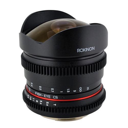 Rokinon 8mm T 3.8 Fisheye Cine Lens for Nikon