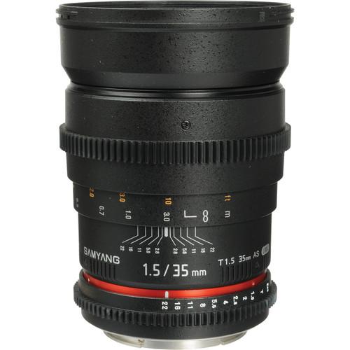 Samyang 35mm T1.5 Cine Lens for Canon EF