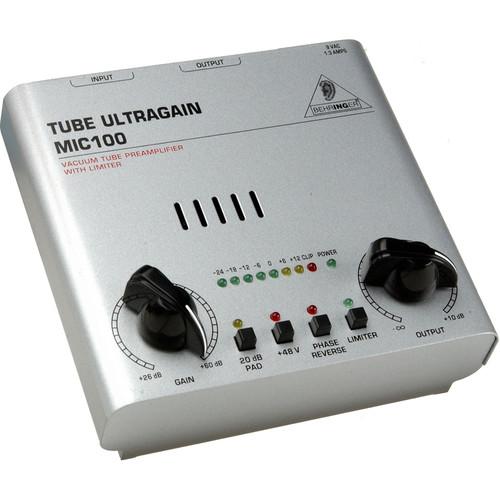 Behringer MIC100 ULTRAGAIN PRO - Single Channel Tube Mic Pre and Direct Box