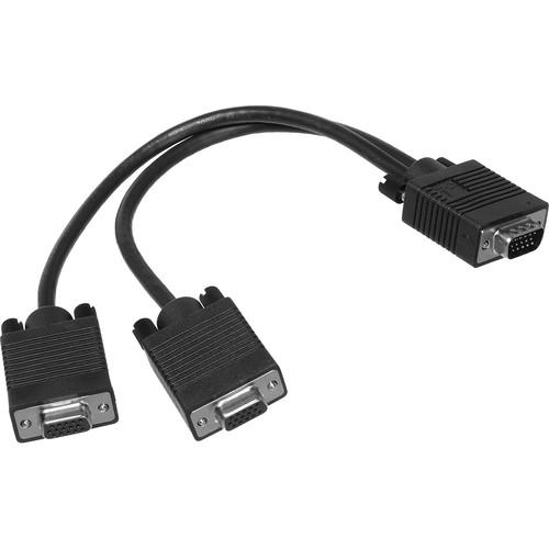 Comprehensive HD15P-2HD15J VGA Y Cable HDB15 Male to 2 HDB15 Female - 1