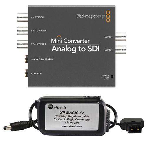 Blackmagic Design Analog to SDI Converter with P-Tap Adapter Cable Kit