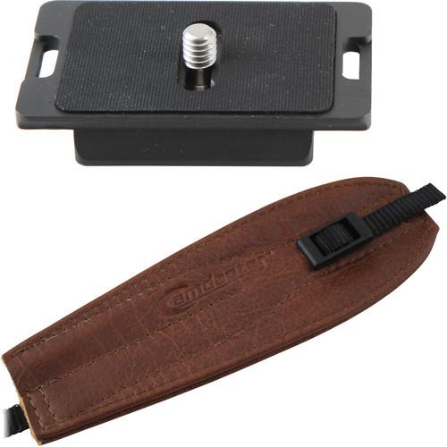 Camdapter Manfrotto Neoprene Adapter with Medium Brown Pro Strap