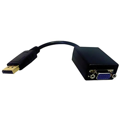 Comprehensive DisplayPort Male to VGA Female 8 Inch Cable