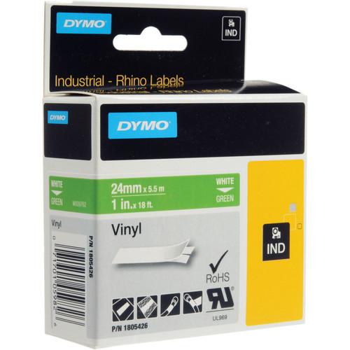 Dymo Rhino 1.0" Green Vinyl Labels