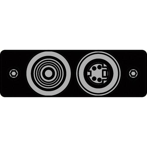 FSR IPS-V921S-BLK RCA to BNC-S-Video to S-Video Insert Plate