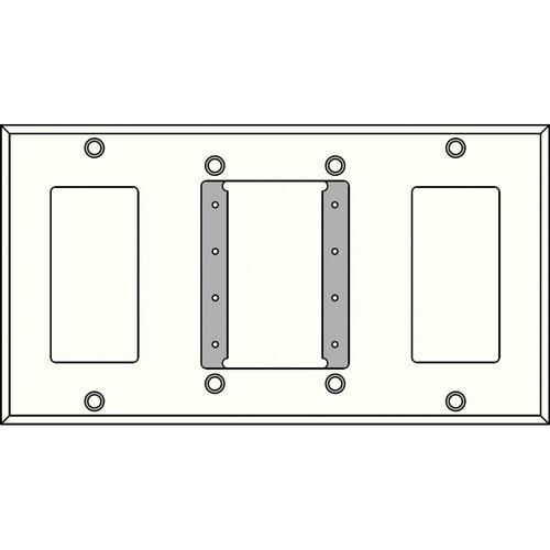 FSR IPS-WP4Q-WHT 4 Gang Wall Plate