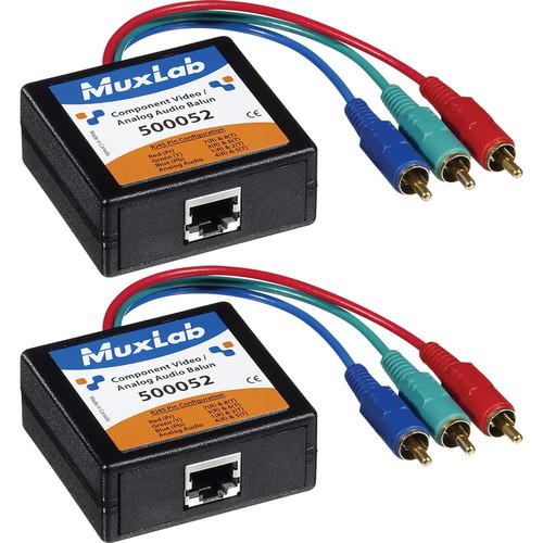 MuxLab Component Video & Analog Audio 2-Pack Balun Kit