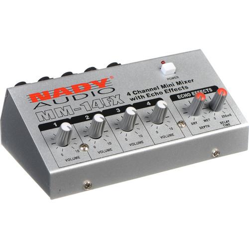 Nady MM-14FX 4-Channel Mini Mixer with Echo Effects