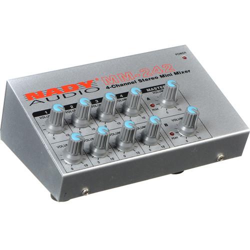 Nady MM-242 4 8-Channel Mono Stereo Mini Mixer