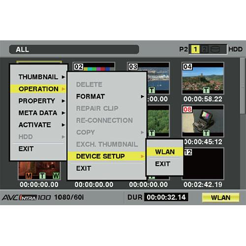 Panasonic AJ-SFU3100G Wireless LAN Software Key