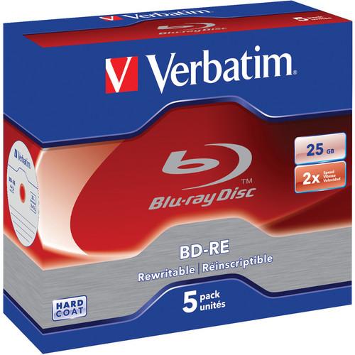 Verbatim BD-RE Blu-ray Re-Writable Discs