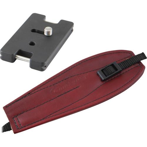 Camdapter Arca Adapter with Burgundy Pro Strap