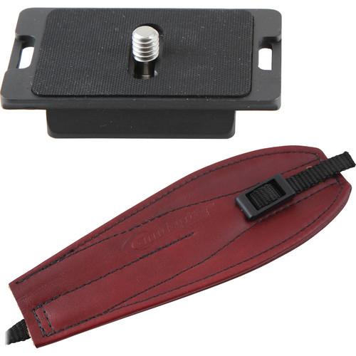 Camdapter Manfrotto Neoprene Adapter with Burgundy Pro Strap