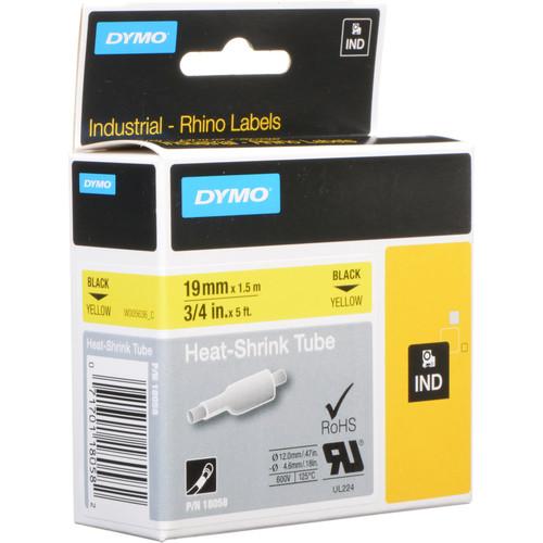 Dymo Yellow 3 4" Heat Shrink Tubes