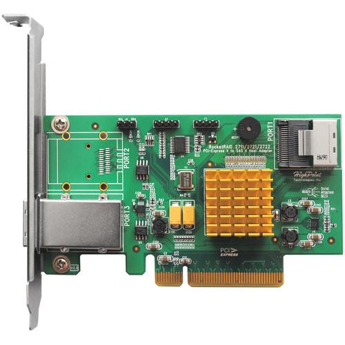 HighPoint RocketRAID 2721 8-Port Hybrid SAS 6 Gbps PCI Express 2.0 x8 RAID HBA