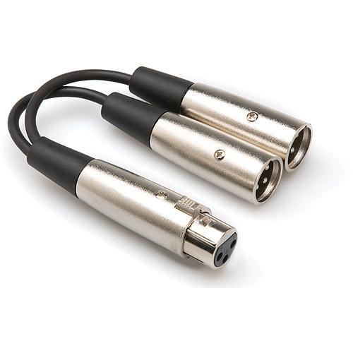 Hosa Technology YXM-101.5 XLR Female to Dual XLR Male Audio Y-Cable