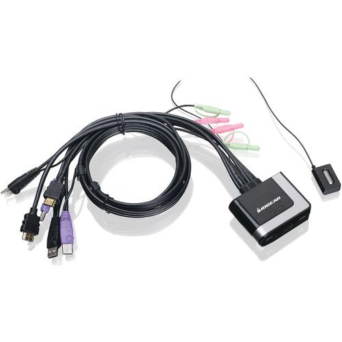 IOGEAR 2-Port Cable KVM Switch with