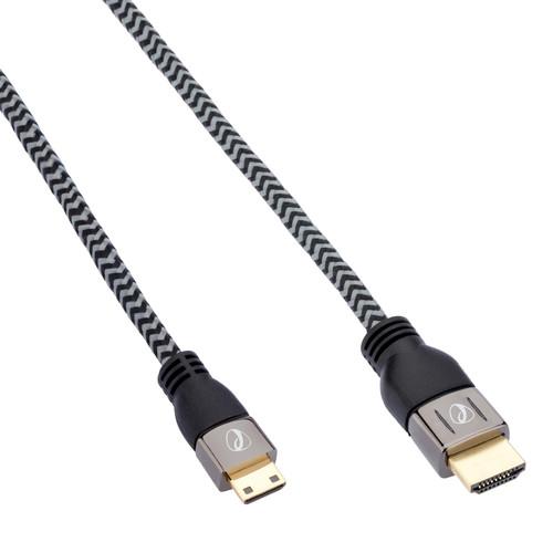 Pearstone Active Braided High Speed Mini HDMI to HDMI Cable with Ethernet - 10