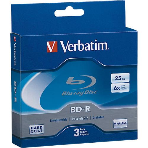 Verbatim BD-R Blu-Ray 25GB 6x Discs